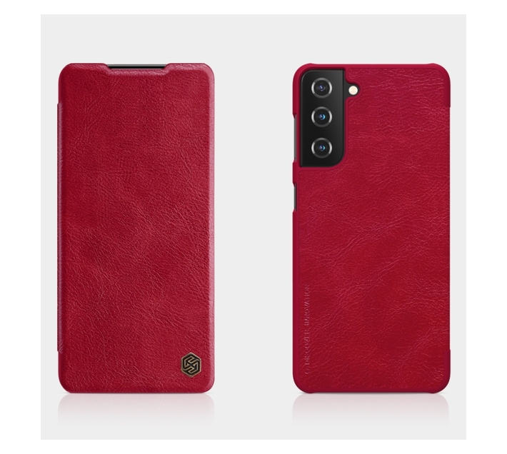 Nillkin Qin Series Leather Card Cover For Samsung S21 6 2 Red Makro