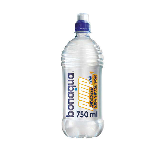 BONAQUA PUMP LEMON STILL WATER 750ML | Flavoured water | Flavoured ...