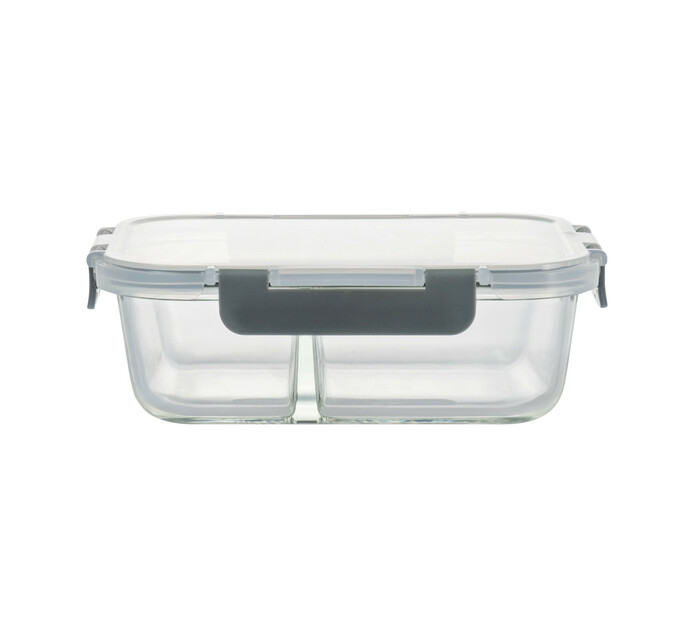 Consol 1.36 l Madrid 2-Division Storage Container with Clip-On Lid | Makro