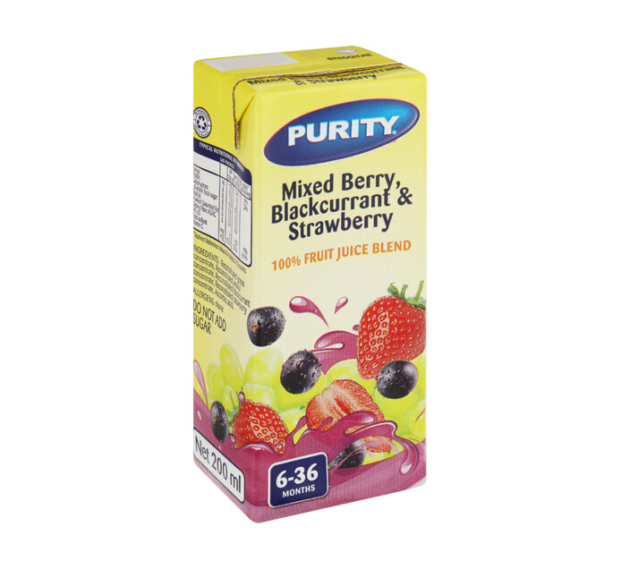 Purity Fruit Juice Mixed Berry (24 x 200ml) Infant Drinks Infant Drinks Infant Drinks