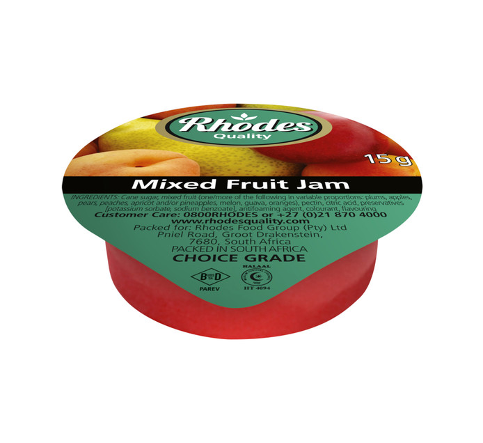 Rhodes Jam Portions Mixed Fruit (200 x 15g) | Catering Spreads ...