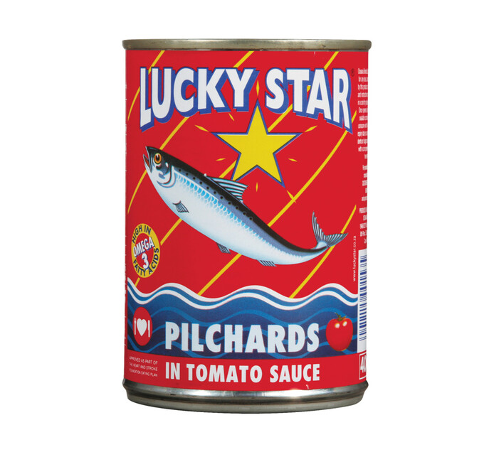 Lucky Star Pilchards in Tomato Sauce (12 x 400g) Branded