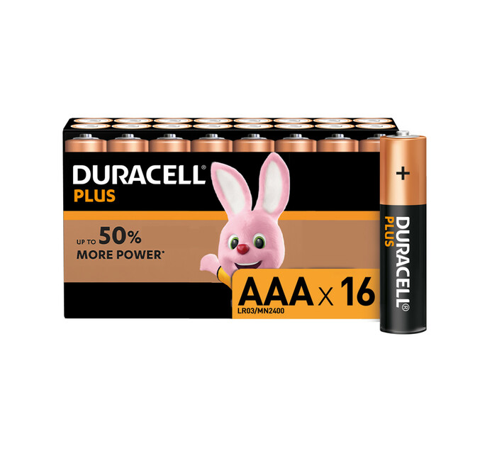 Duracell Plus Power Aaa 16 Pack Alkaline Batteries Batteries Batteries Cameras 6674