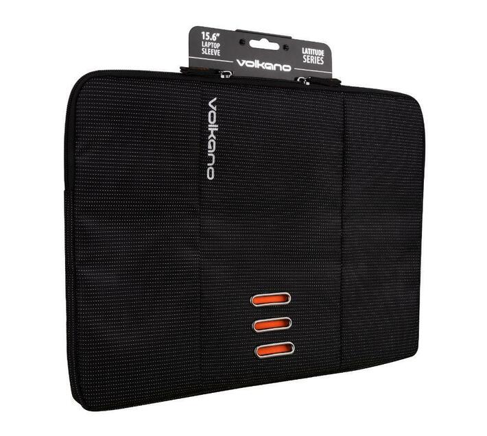 Volkano Latitude Series 15.6` Laptop Sleeve Black/Orange Makro