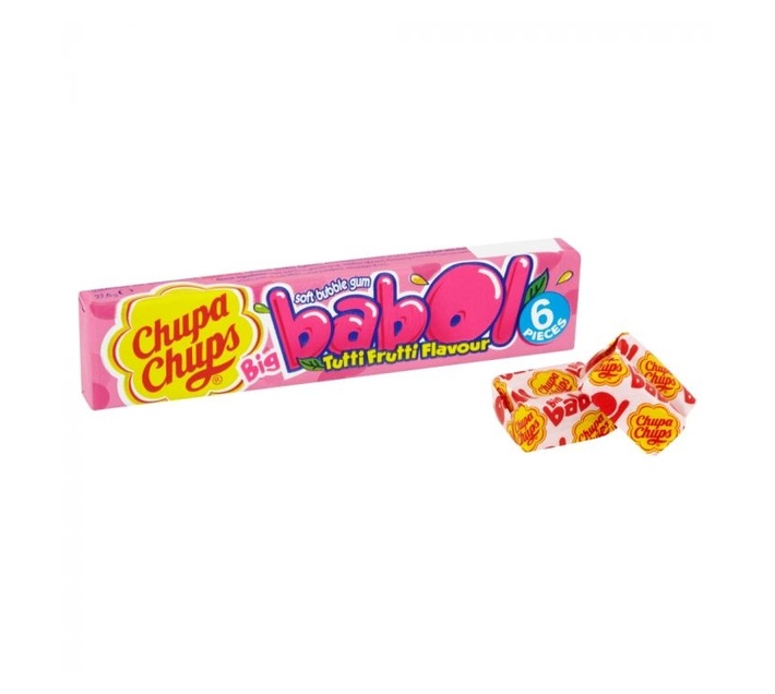 Chupa Chups Big Babol Bubblegum Tutti Frutti 27.6g (6's x 20) | Makro