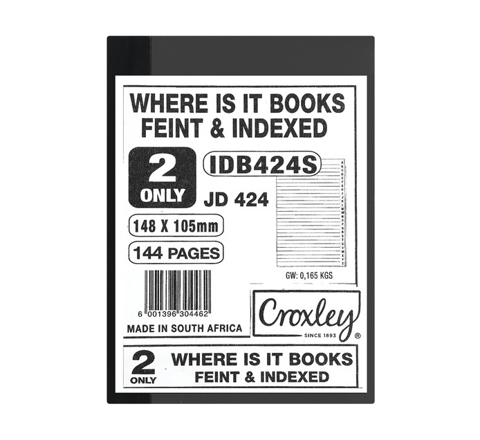 Croxley A6 Where Is It Book 2 Pack | Hard Cover Books | Hard Cover ...