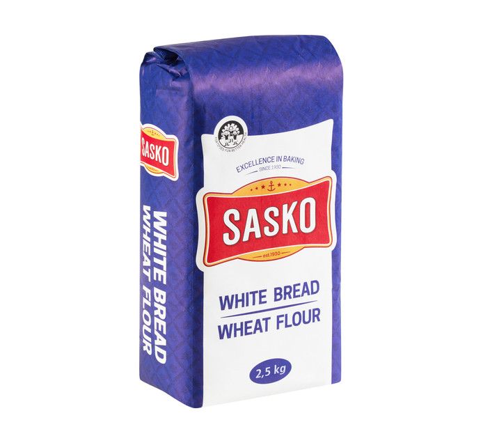 Sasko White Bread Wheat Flour 1 X 25kg Bread Flour Balers Bread Flour Flour And Baking 2191