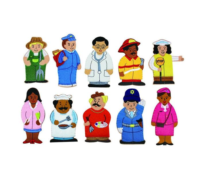 Careers(Occupations) Finger Puppet Set 10 Piece Makro