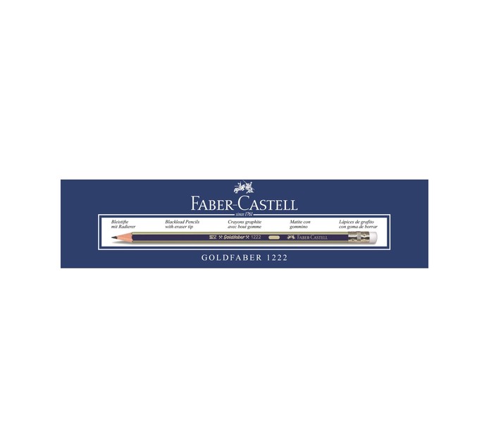 Faber Castell Goldfaber HB Eraser Tip Pencils 12-Pack | Makro