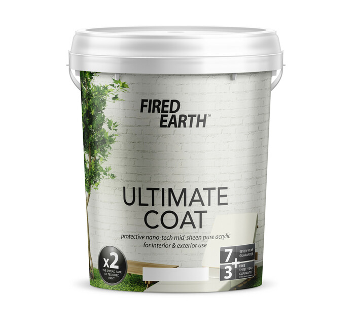 Fired Earth 20 l Ultimate Coat White | 20 Litre PVA | 20L PVA Paint ...