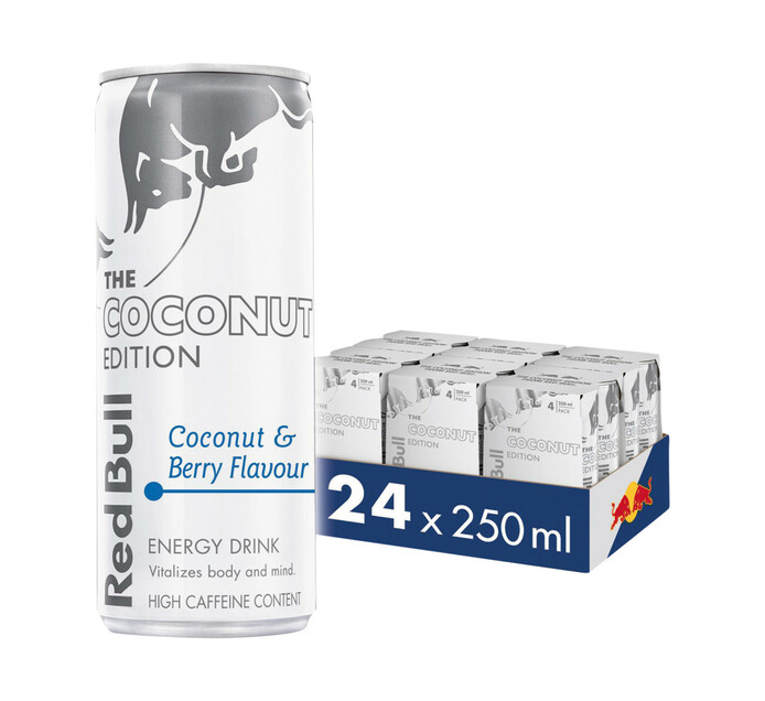 Red Bull Summer Edition Coconut Berry 4 X 250ml Cans Csd 0ml 0ml Cans Cold Drinks Soft Drinks Juices Beverages Liquor Makro Online Site