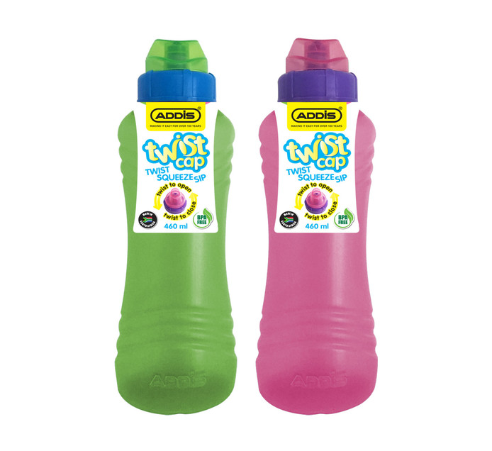 Addis 460ml Twist cap water bottle | Makro