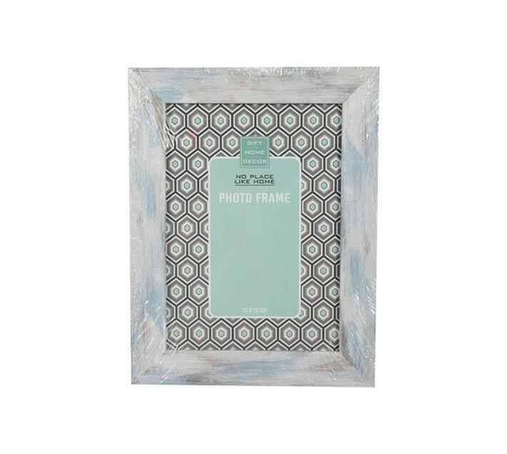 Picture Frame Plastic Stressed Blue 13cm x 18cm (Set of 4) | Makro