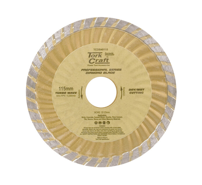 Tork Craft 115MM x 22 Diamond Cutting Disc | Grinding Disc | Grinding ...