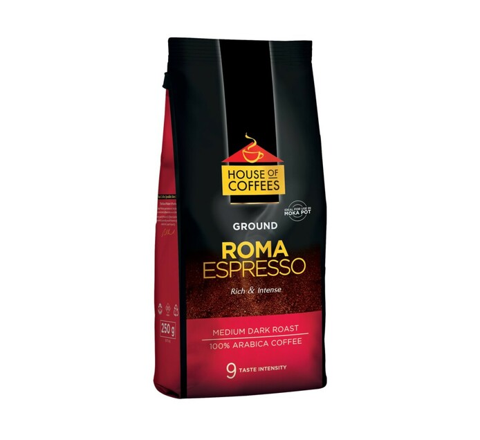 House Of Coffees Pure Ground Coffee Espresso (1 x 250g) | Makro