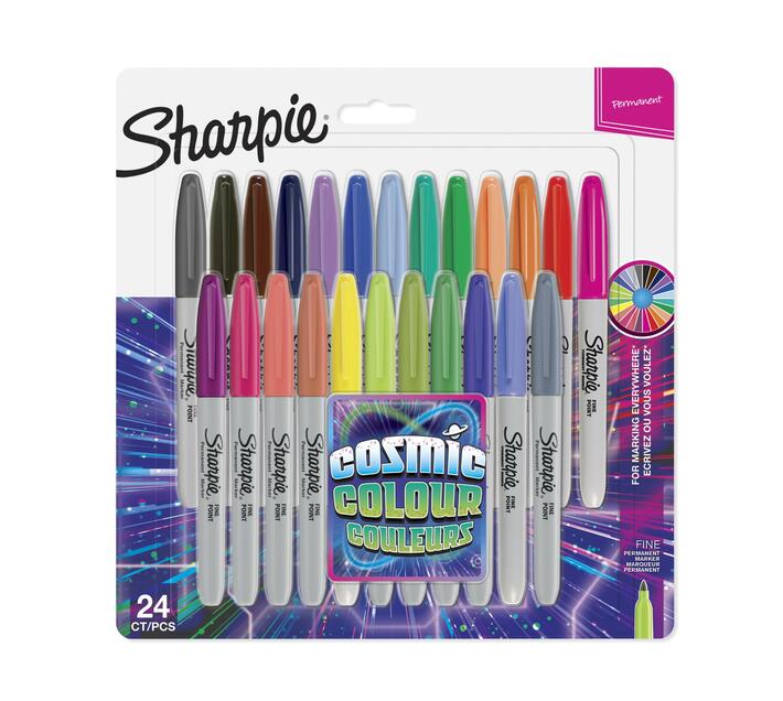 Sharpie Fine Permanent Markers Cosmic Colour 24 Pack | Makro