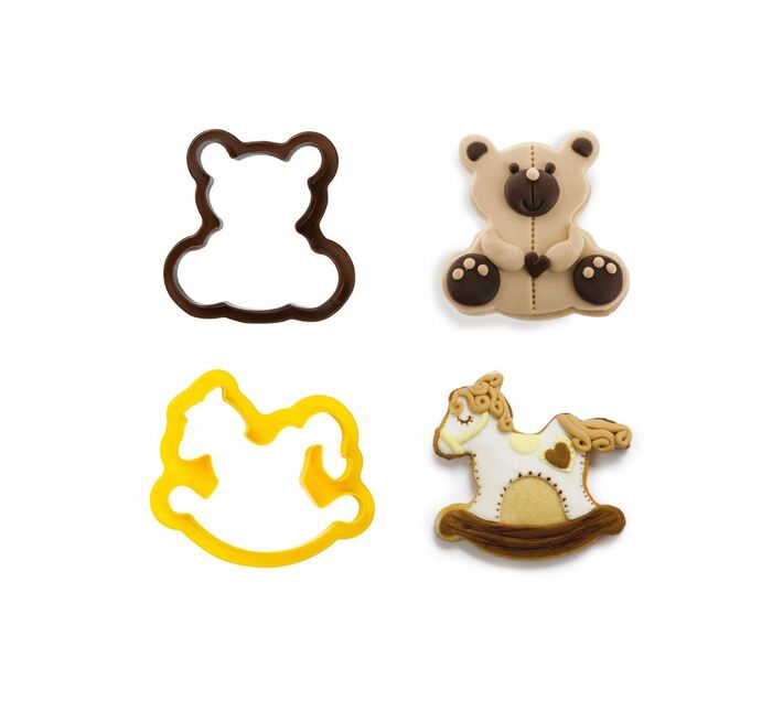 Decora Cookie Cutters Teddy Bear & Rocking Horse | Makro