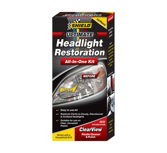 Shield 10 Piece HEADLIGHT RESTORATION KIT | Auto Cleaning | Auto ...