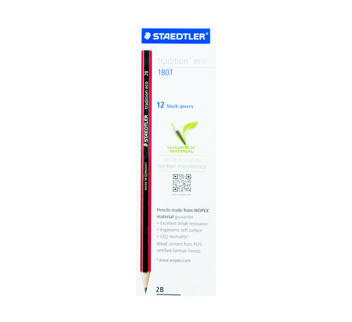 Staedtler Tradition Eco 2b Pencils 12 Pack Makro