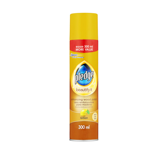 Pledge Wood Polish Lemon 1 X 300ml Aerosols Furniture Polish Furniture Cleaning Furniture Cleaning Household Supplies Household Pet Supplies Makro Online Site