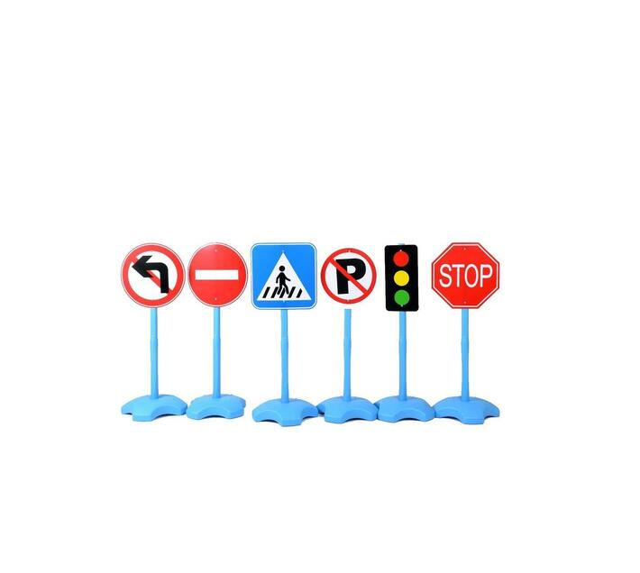 Road Traffic Signs and Robot Set – 6 Piece | Makro