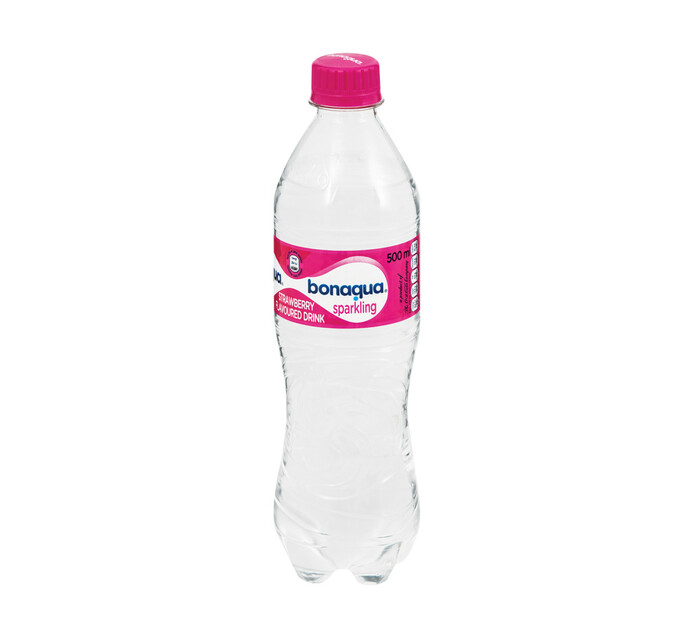 Bonaqua Flavoured Sparkling Water Strawberry 6 X 500ml Makro