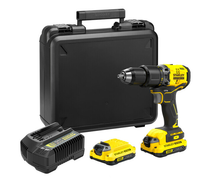 STANLEY FATMAX V20 18V Cordless Brushless Hammer Drill +2Batteries ...