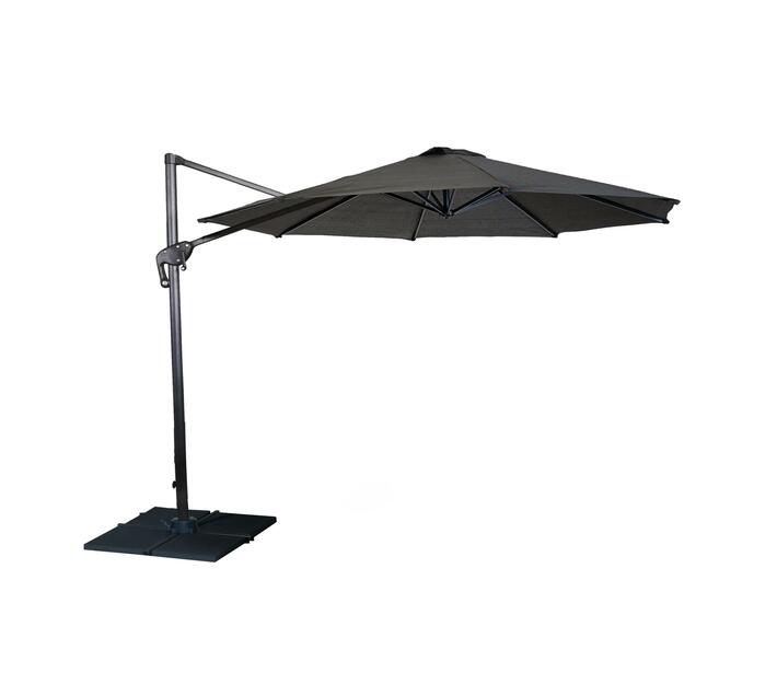 Kalahari Shade 3m Round Cantilever Umbrella Charcoal Makro