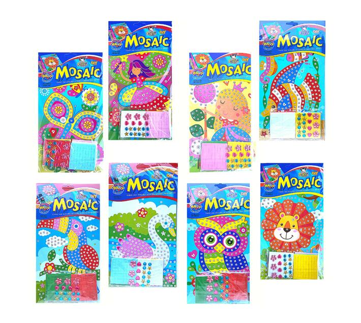 Foam Art Craft Mosaic Kits - Girl Fun - 8 Kit Pack | Makro