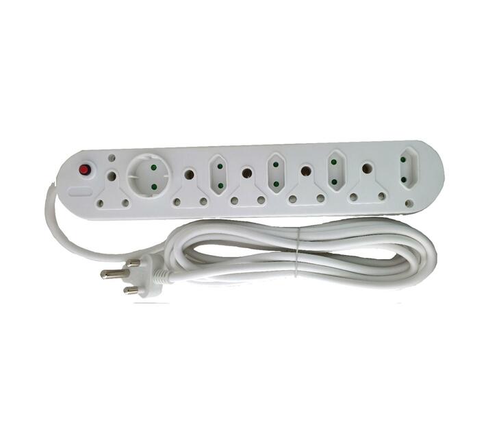 Alphacell 10-way Multiplug with 5m Extension - 5x16A,4x5A+1xshuko | Makro