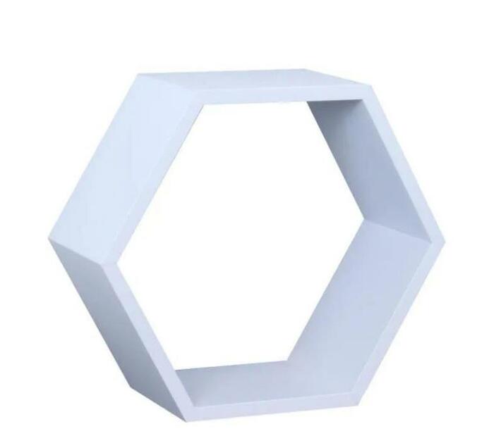 Polyhex Wooden Floating Shelf - White | Makro