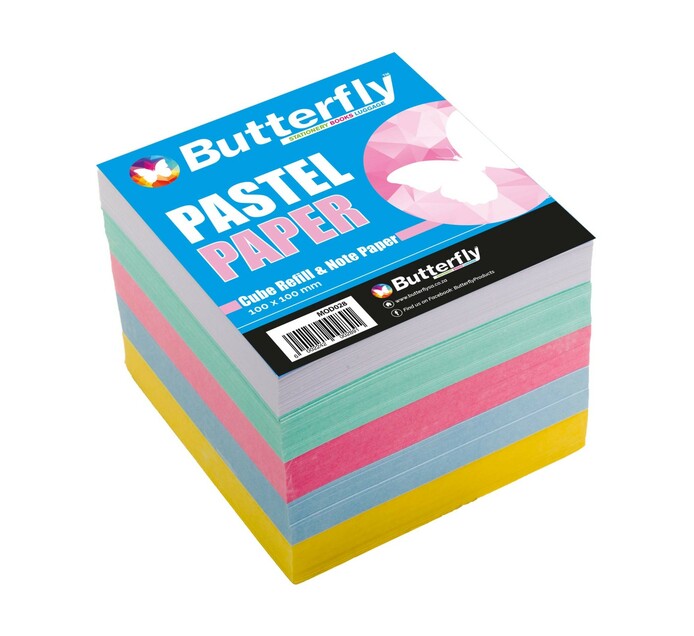 Butterfly Memo Cube Refill Note Paper Pastel | Makro