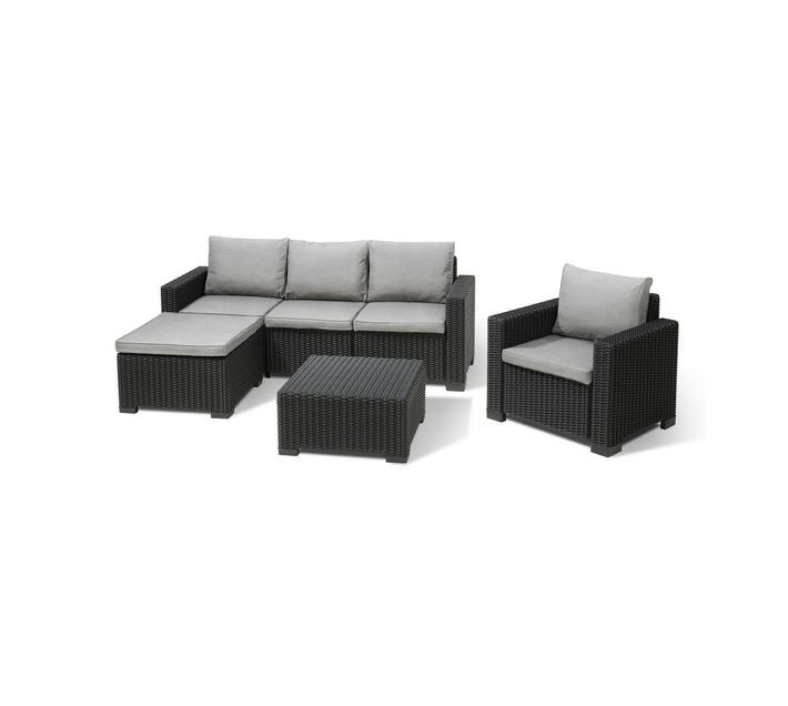 Moorea Lounge Set Graphite Resin Sets Resin Patio Furniture