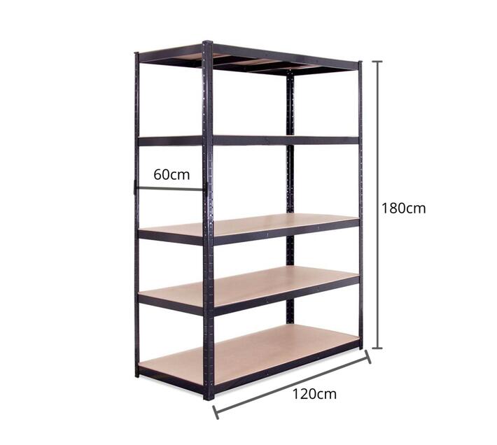 G Rack 5 Tier Shelf Steel Shelving Galvanised & Painted 5Y Wty 1.8x1.2x