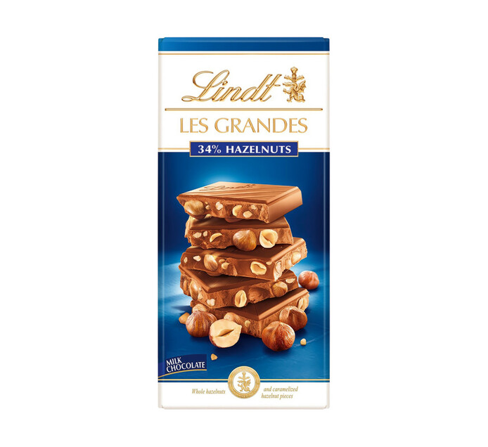 Lindt Les Grandes Chocolate Slabs Hazelnut Milk 1 X 150g Large Chocolate Slabs Slabs 2510