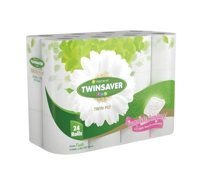 Twinsaver 2Ply Toilet Paper Original (3 x 24's) 2Ply Toilet Tissue