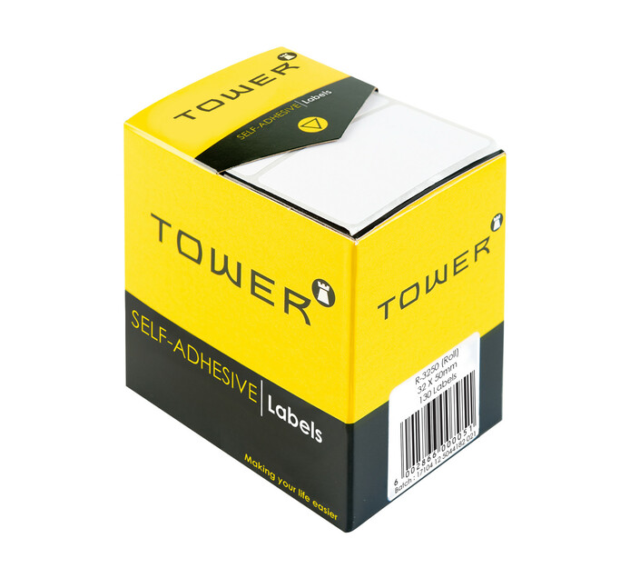 Tower 32mm x 50 mm Labels Rolls White Each | Office Labels | Office ...