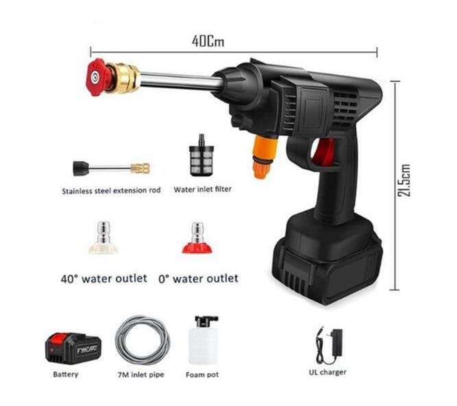 Rechargeable HighPressure 48V Cleaning Gun Makro