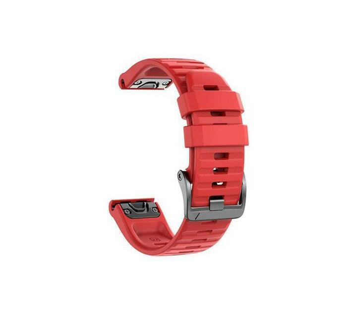 MDM Silicone Band For Garmin Fenix 6X (26mm)-Red | Connected Security ...