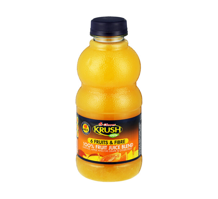 Clover Krush Krush Fruit Juice 6 Fruit And White Fibre 1 X 500ml Makro
