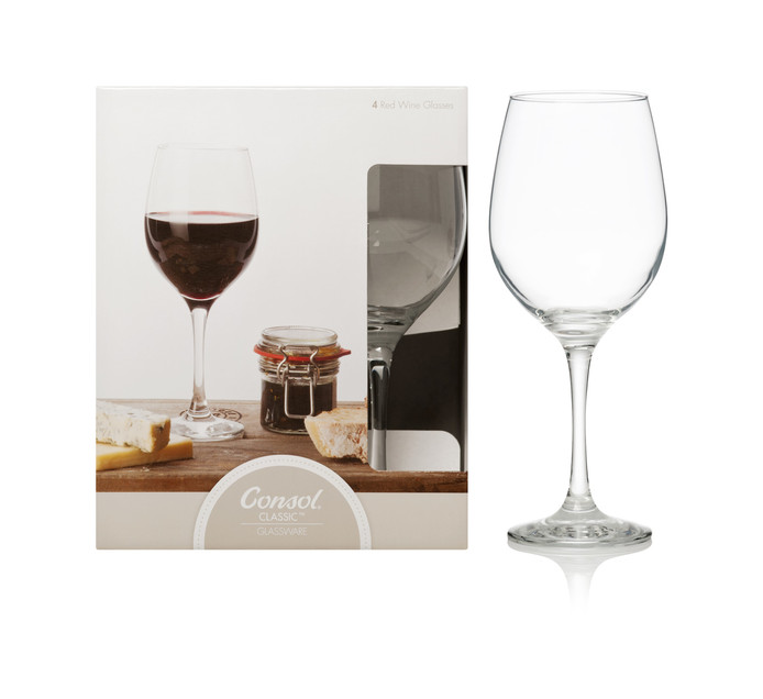 Consol 490 Ml Lyon Red Wine Glasses 4 Pack Makro 0419