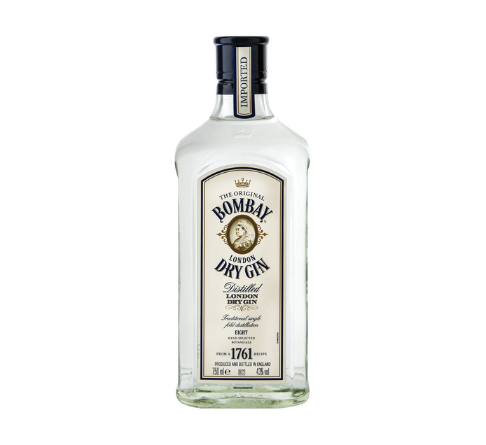 Bombay Original Imported London Dry Gin (12 x 750 ml) | Makro