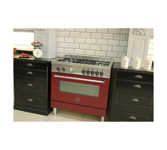 LA GERMANIA 90cm Americana Freestanding Stove 5 Gas Burner Hob with ...