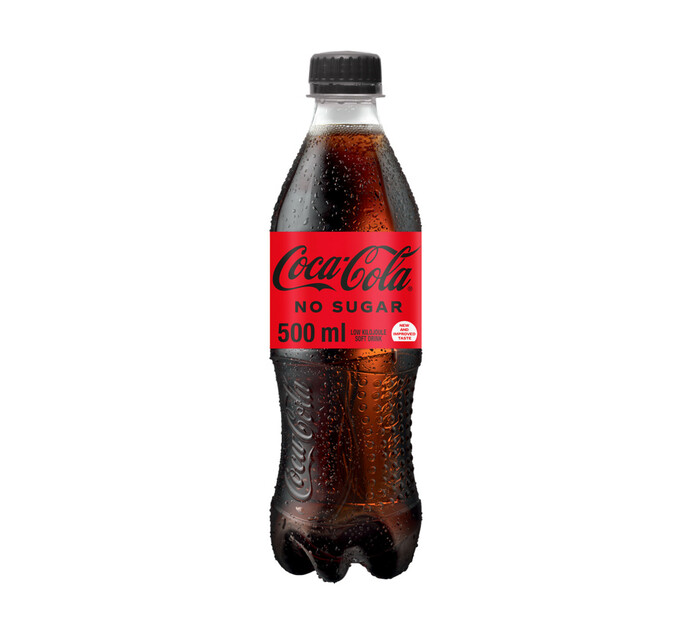 coca cola sugar free zero bottle 500ml