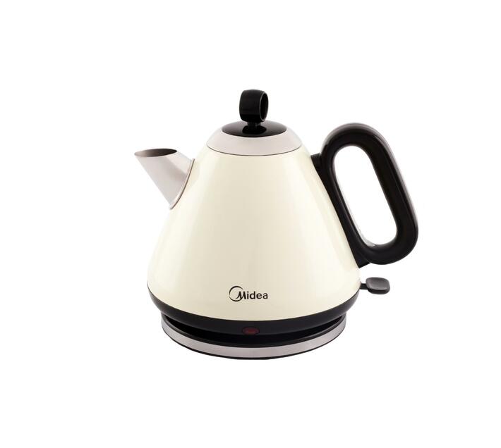 MIDEA 1.7L Cordless Teapot Kettle Creme Makro