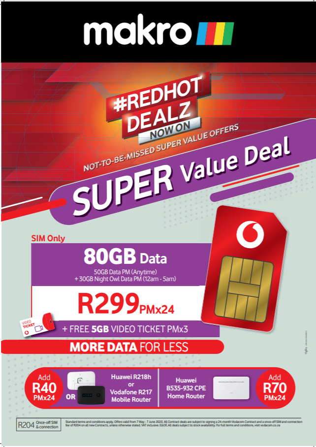 Vodacom Big Data | Makro Online Site