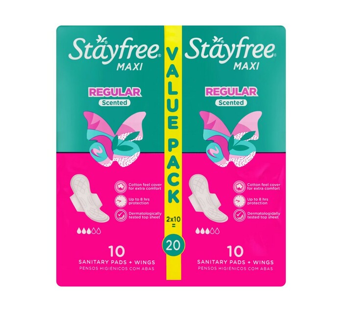 Stayfree ® Bodyfit Ultra Pads Regular with Wings Unscented