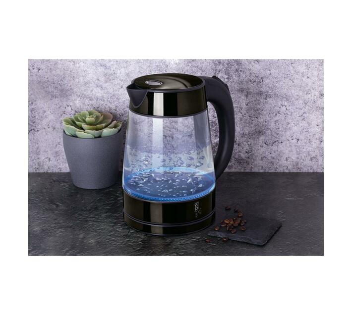 Berlinger Haus 1.7L Electric Glass Kettle Shine Black Makro