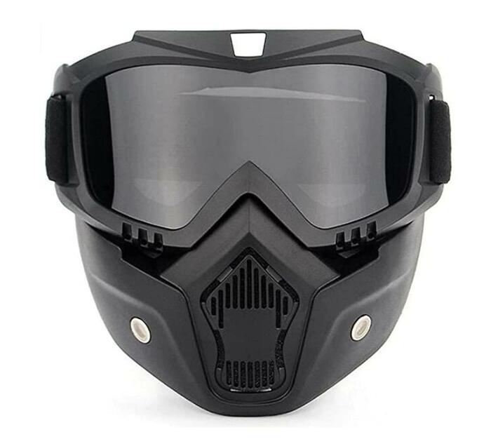 Full Face Motorcycle Bike GellSoft Paintball Airsoft Mask Games Clear ...