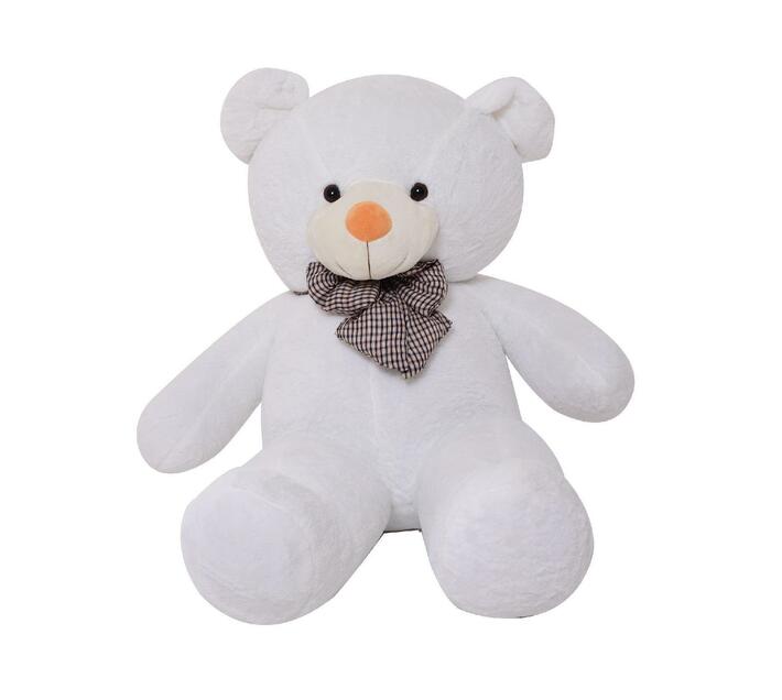 Extra Large Giant Teddy Bear With Bow-Tie White & Mustard Nose– 120cm ...